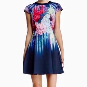 Ted Baker scuba haruka short dress EUC